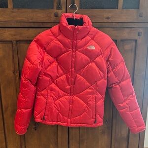 The North Face Women's Red Quilted Puffer Jacket